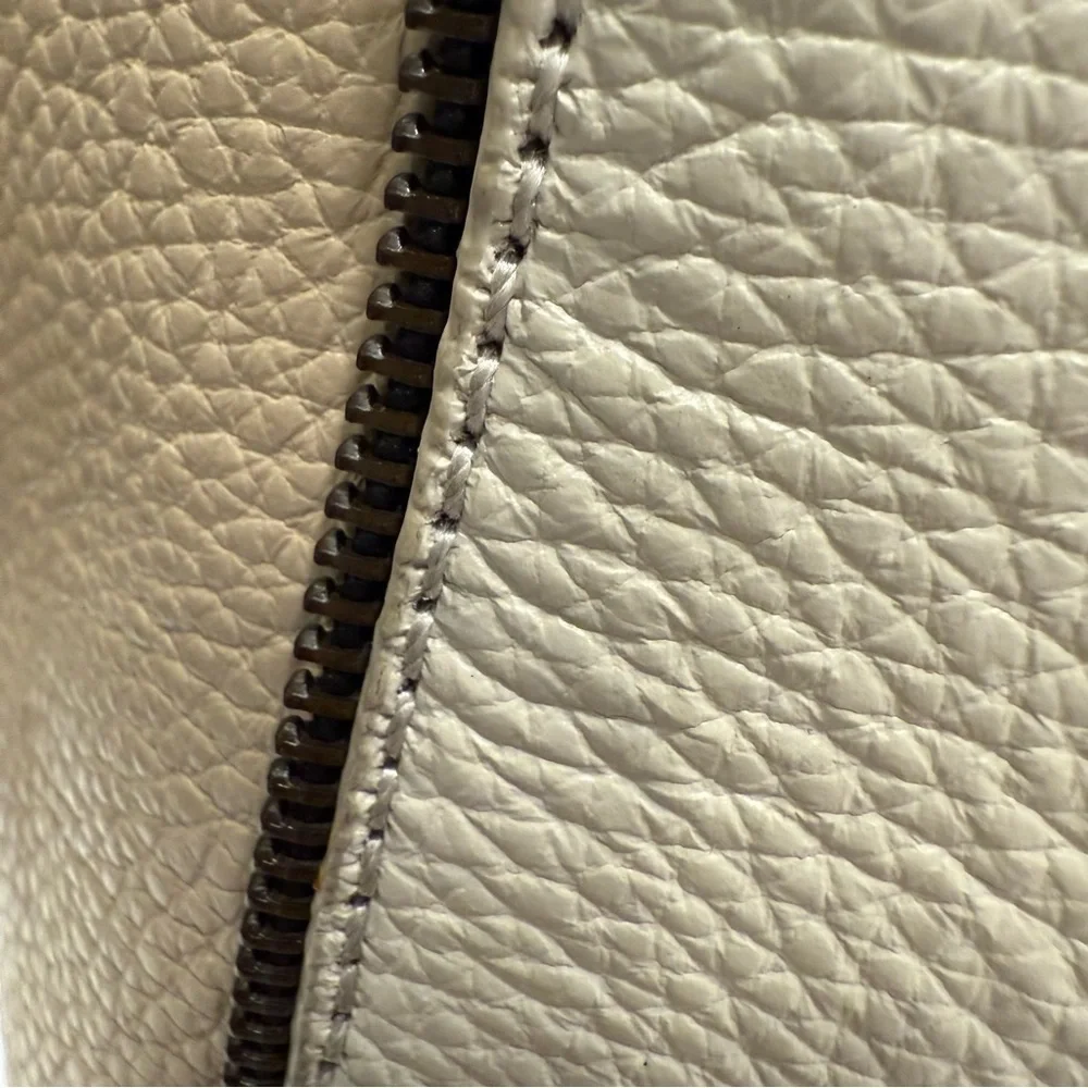 Botkier Tote Bag Soho Color-block Tan, Ivory & Black Pebbled Leather PRISTINE